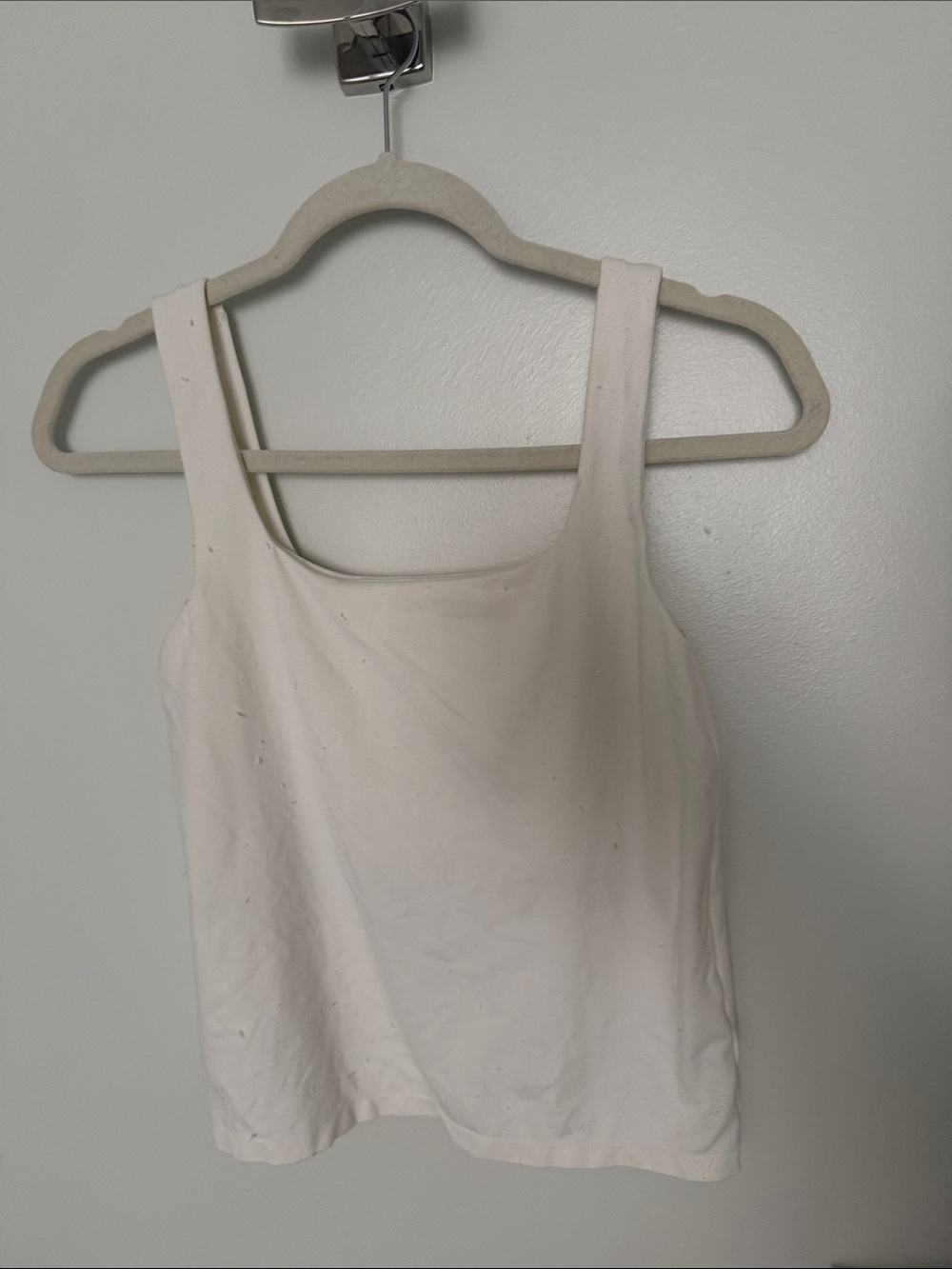 Primark White Square-Neck Tank Top